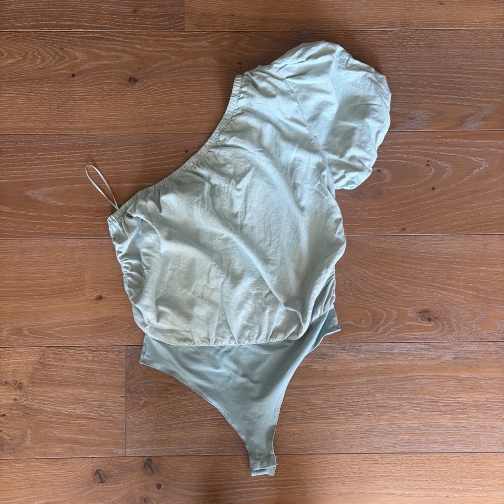 Mint One-Shoulder Bodysuit